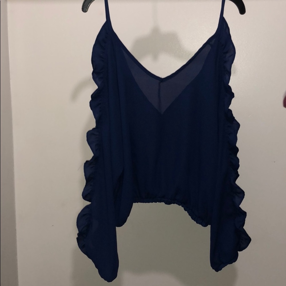 Rue21 open shoulder long sleeve blouse